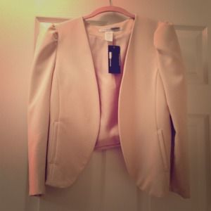 Necessary objects beige blazer size medium