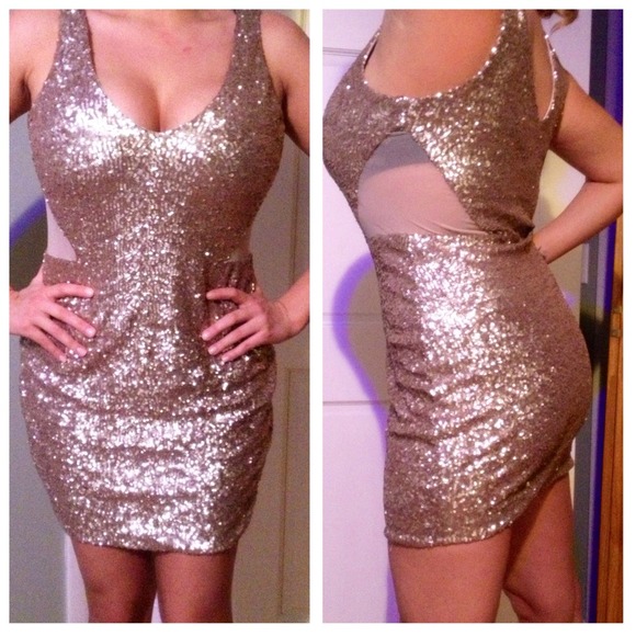 NEW YEARS BEBE DRESS
