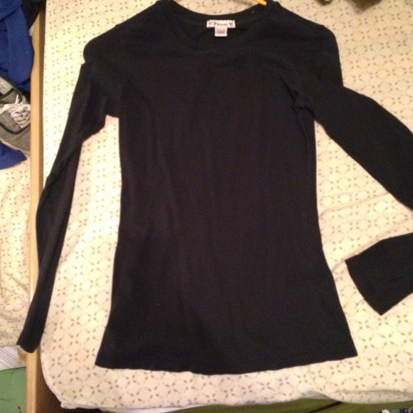 Plain black long sleeve