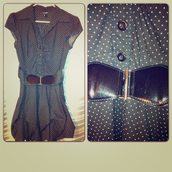 Black Polka Dot Dress