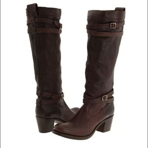 Frye Jane strappy boots sz 7 authentic