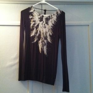 ❗REDUCED❗Long sleeve black shirt with open back