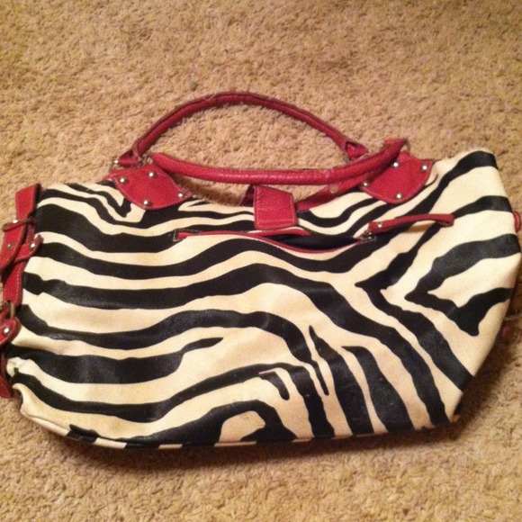Large zebra print purse! - Picture 2 of 4