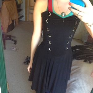 Black dark fairy dress