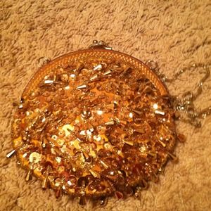 Gold mini purse!