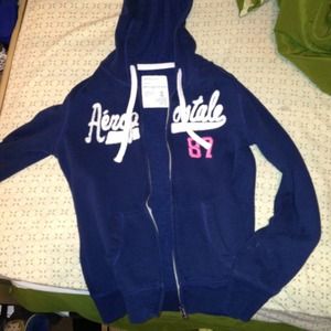 Dark blue zip up jacket