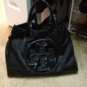 Black Tory burch Paton and leather patches