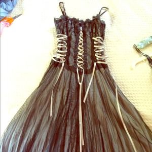 Gothic lace up dress