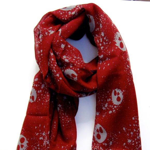 💖Reduced💖Skull Printed Large Shawl