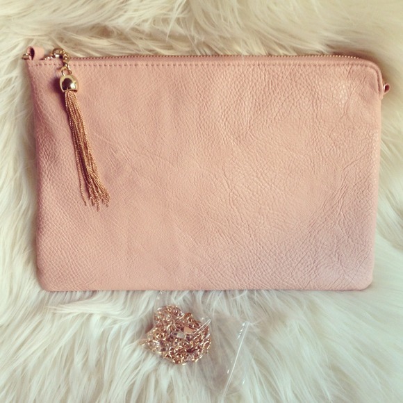 Tassel envelope clutch - pink x 2