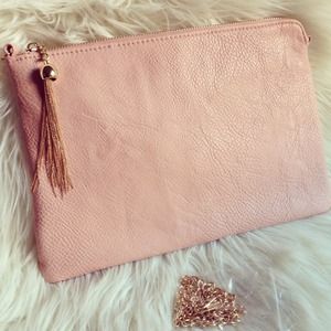 Bags - Tassel envelope clutch - pink x 2 Bags - Tassel envelope clutch - pink x 2