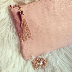 Bags - Tassel envelope clutch - pink x 2 Bags - Tassel envelope clutch - pink x 2