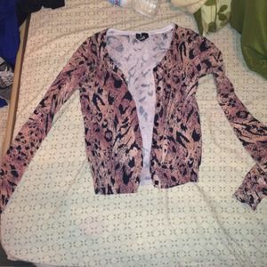 H&M cheetah cardigan