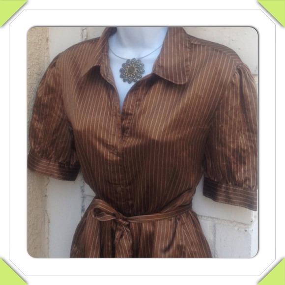 Pinstripe Button Up Top️ - Picture 4 of 4