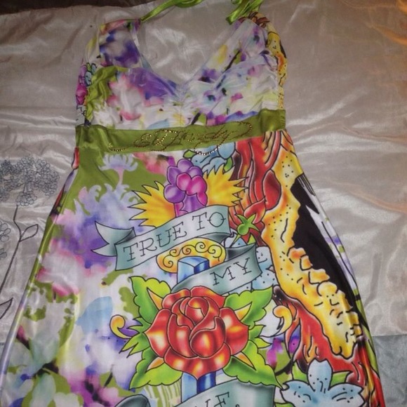 Ed Hardy Halter Dress
