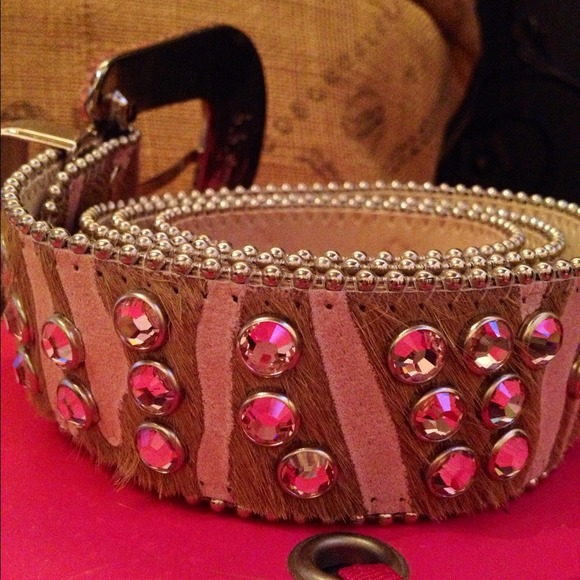 REDUCED❗💗Pink and tan belt - Picture 2 of 2