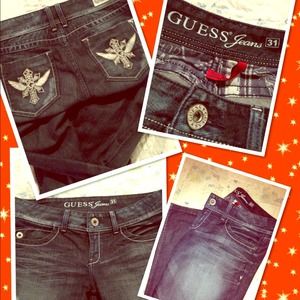 Dark denim Guess jeans 💋💙