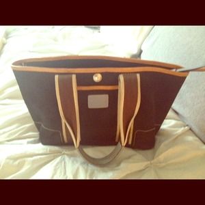 Coach nylon tote, perfect for beach or pool!