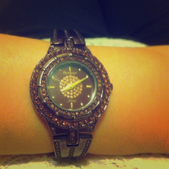 Armintron women's NOW watch with crystals.