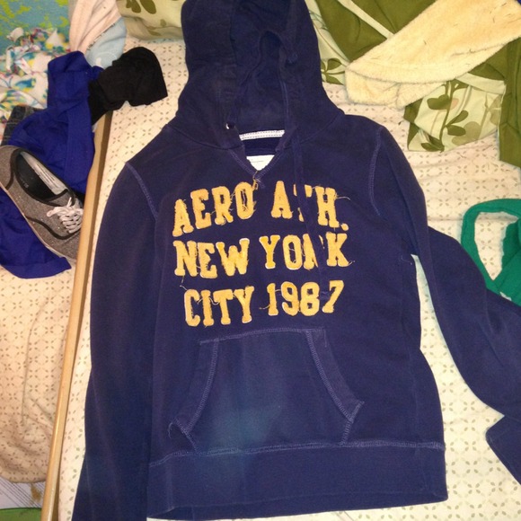 Dark blue and gold hoodie