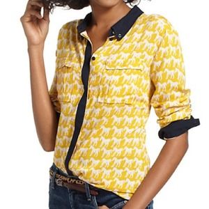 Reduced! Anthro Horse Print Button Down Shirt