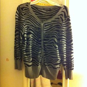 Cardigan- zebra print