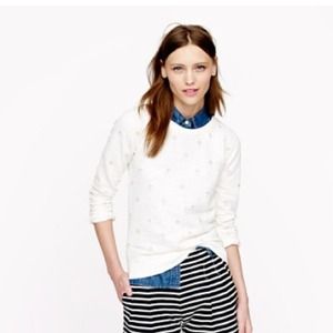 J. Crew jeweled sweatshirt NWT