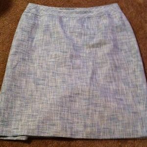 Blue Ann Taylor petite skirt