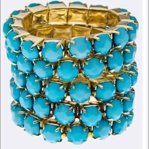 5 piece turquoise stack ring