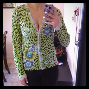 ❌SOLD---Leopard Print Cardigan