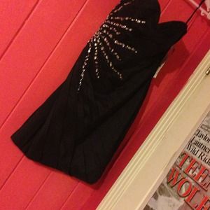 Black short prom dress