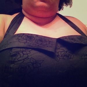 Black Halter Top Plus Size
