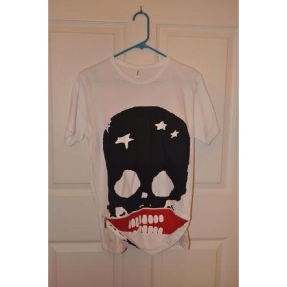 🔴SOLD🔴Cute korean skull zipper shirt