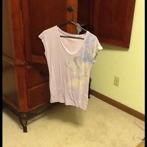 Purple v neck tunic ROXY! Small