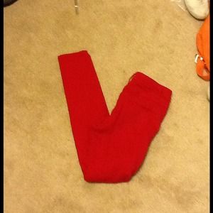 Red jeans