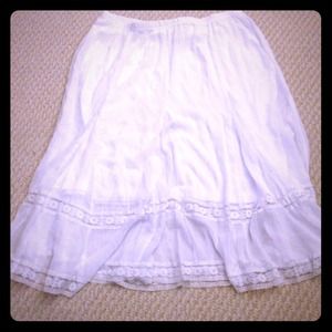 Plus size long summer skirt