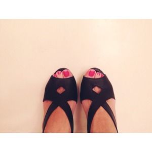 Max & Co Shoes - MAX & CO Black Leather Heels Max & Co Shoes - MAX & CO Black Leather Heels
