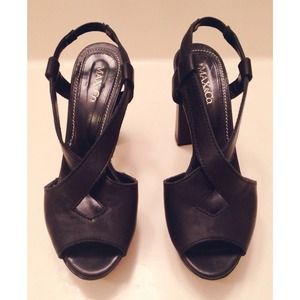 Max & Co Shoes - MAX & CO Black Leather Heels Max & Co Shoes - MAX & CO Black Leather Heels
