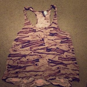 H&M zipper tank
