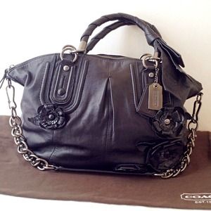 ❇Coach Madison Leather  Appliqué Sophia Satchel❇