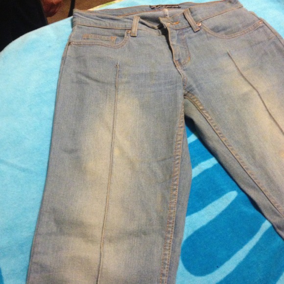 bebe light blue wash