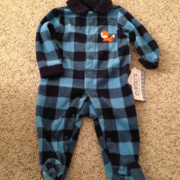 ⛔SOLD⛔ Fleece footie for baby boy