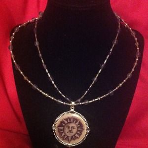 BUNDLE! Unique Double Strand Sun Necklace & Moon