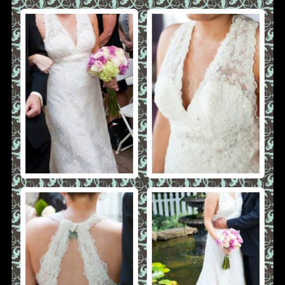Vintage Lace Wedding dress size 4/6 - Picture 1 of 4