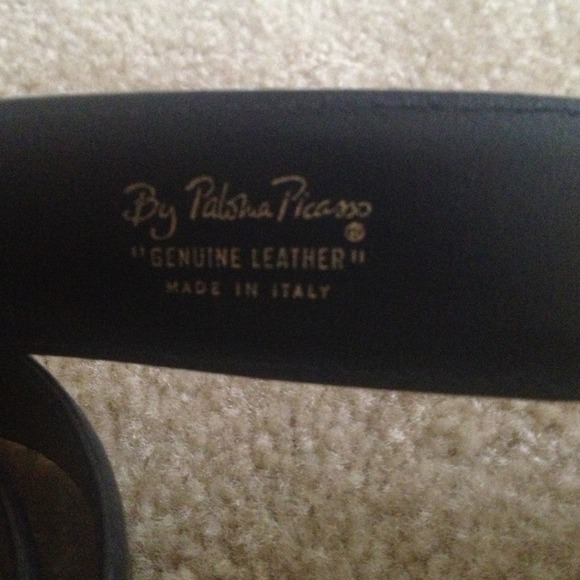 Vintage Picasso Belt (Navy Blue and Gold)