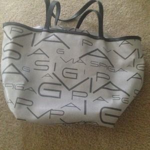 Gray Via Spiga Tote