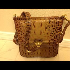 Crocodiles leather cross body bag