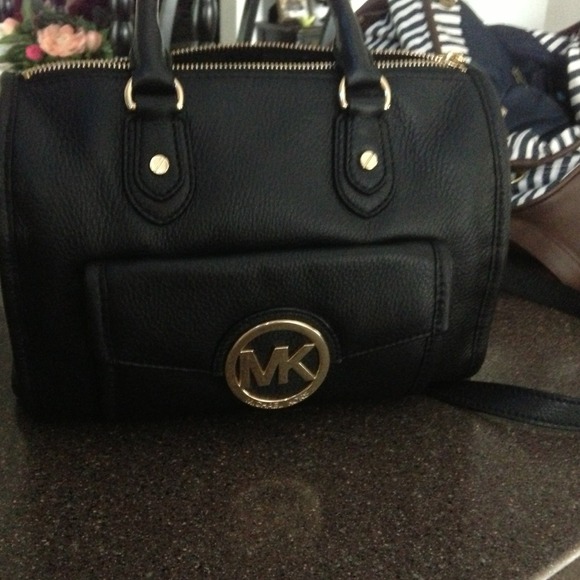 Bag MK black leather