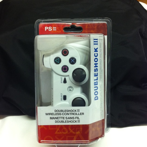 PS3 doubleshock III WIRELESS controller white