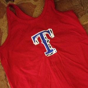 Texas Rangers loose fitting racerback tank